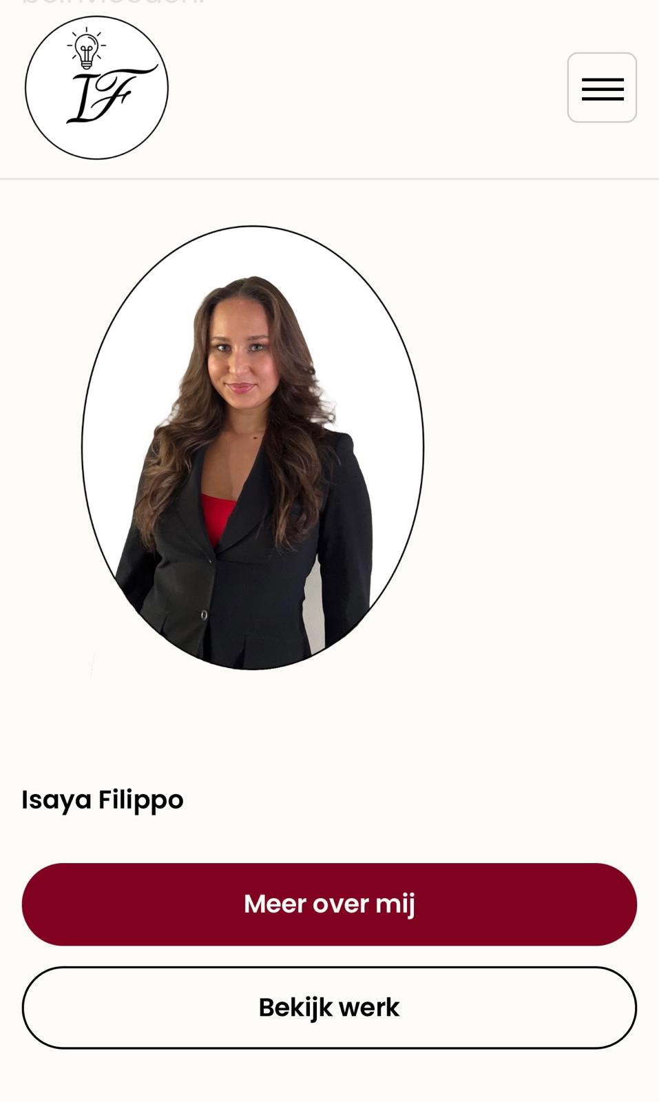Isaya Filippo mobile mockup